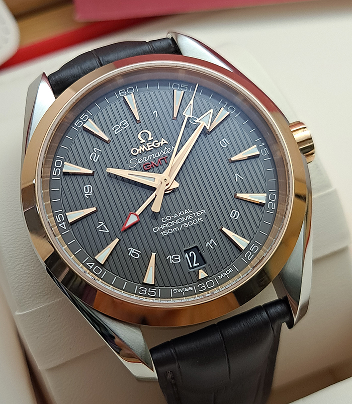 Omega Seamaster Aqua Terra Co-Axial GMT RS/SS Wristwatch Ref. 231.23.43.22.06.001